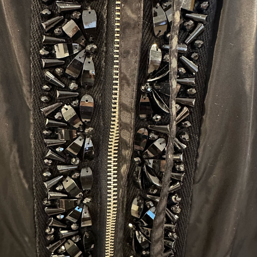 Simply Vera Vera Wang Black Embellished Hooded Jacket - Picture 4 of 4